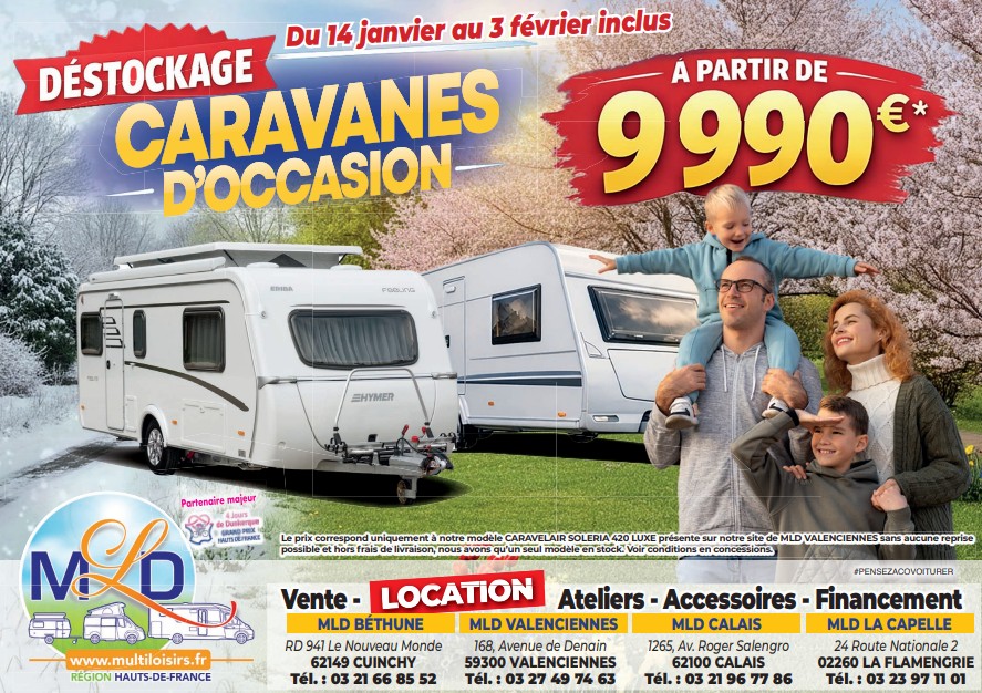 Déstockage Caravanes Occasion