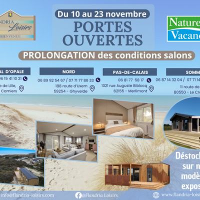 les conditions salons prolongées chez Flandria Loisirs